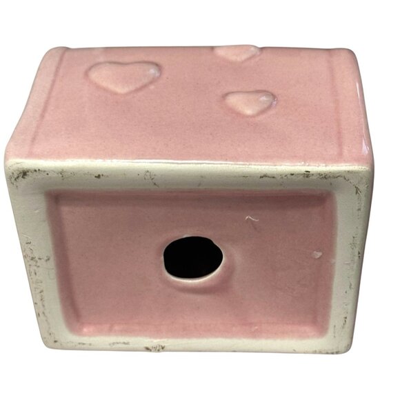 Pink Ceramic Mailbox With Heart Designs - Picture 10 of 10